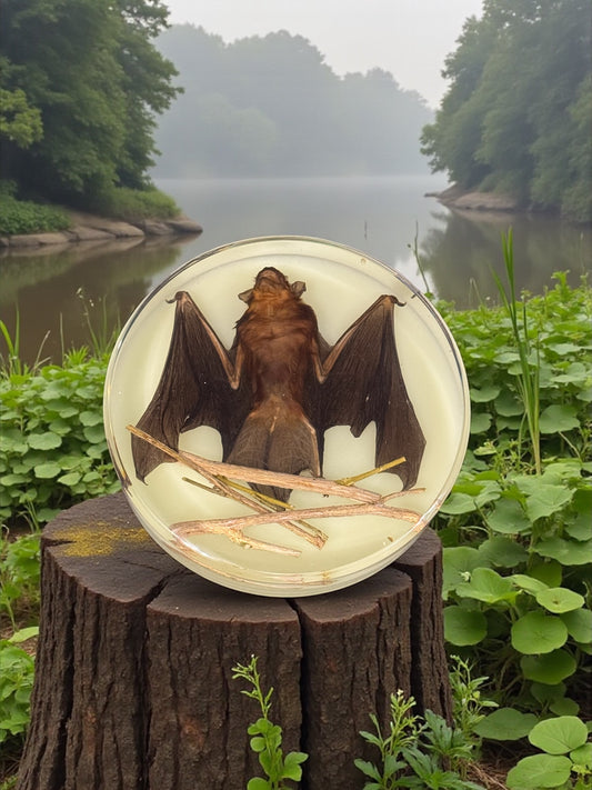 Bat in UV Resin Disc