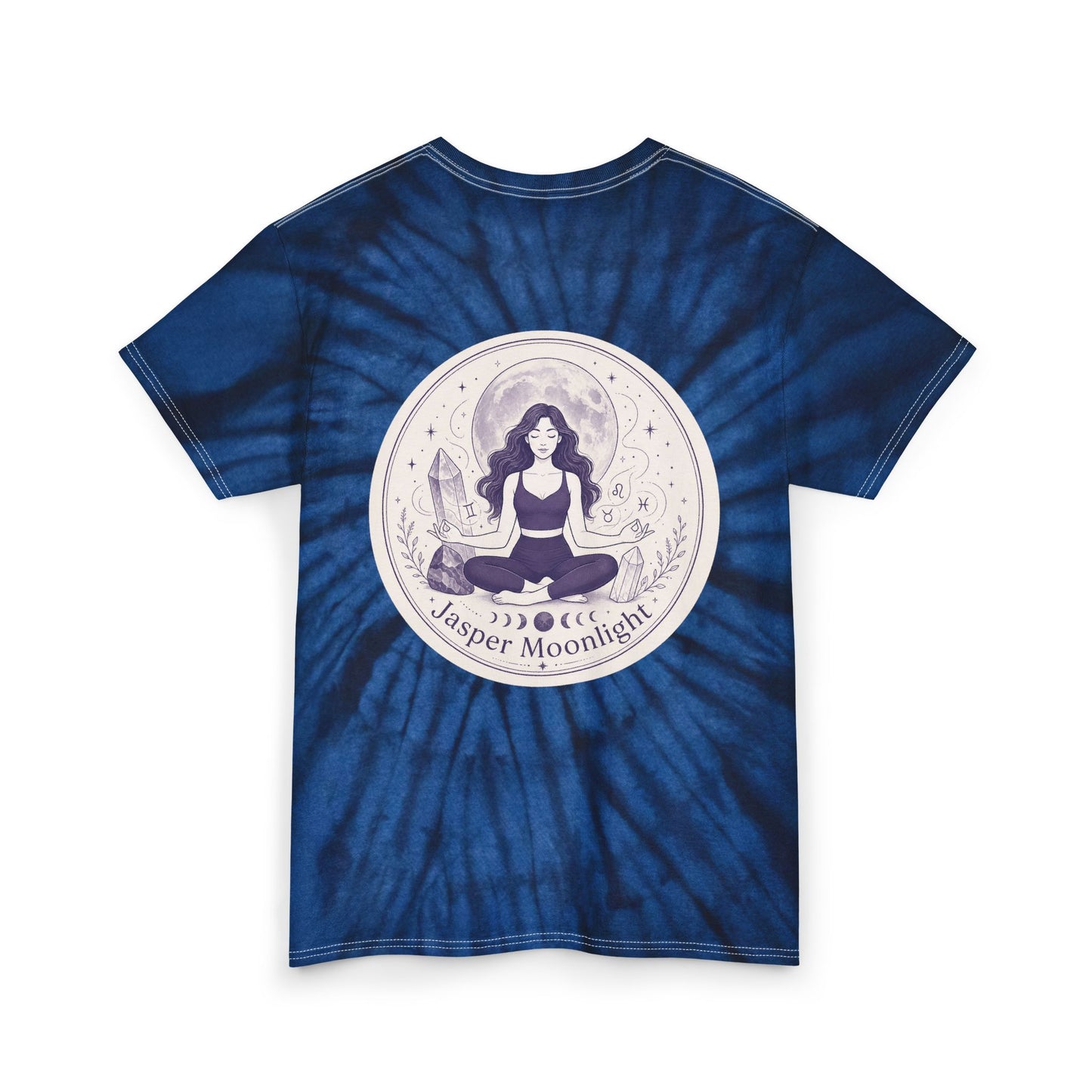 Back Logo Moonlit Meditation Circle Tie-Dye Tee
