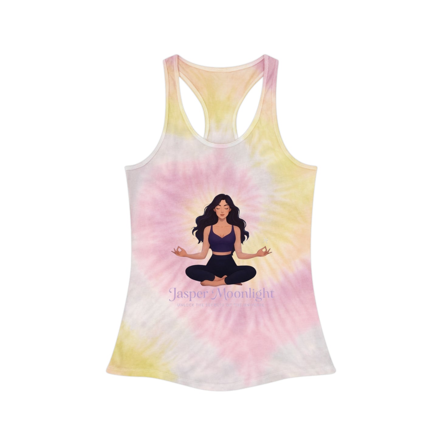 Meditation Goddess Tie-Dye Racerback Tank