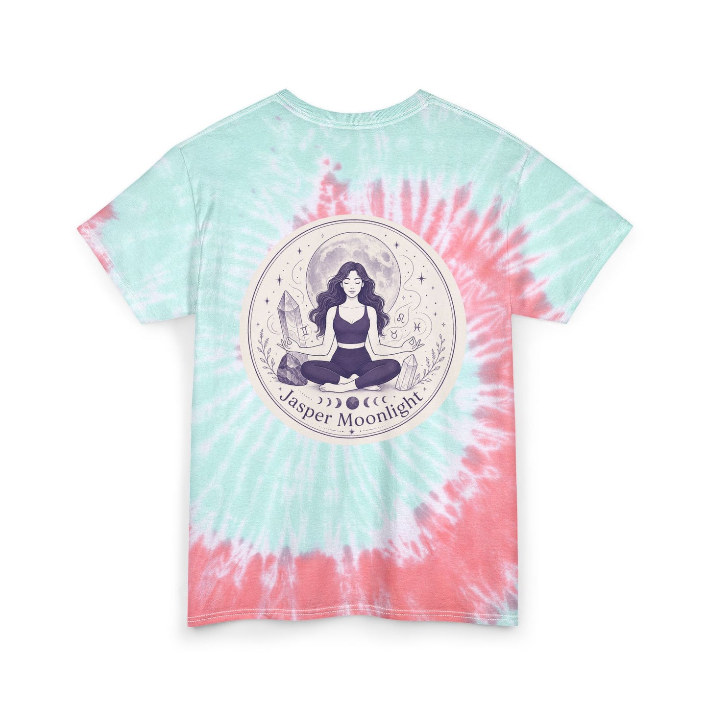 Back Logo Moonlit Meditation Circle Tie-Dye Tee