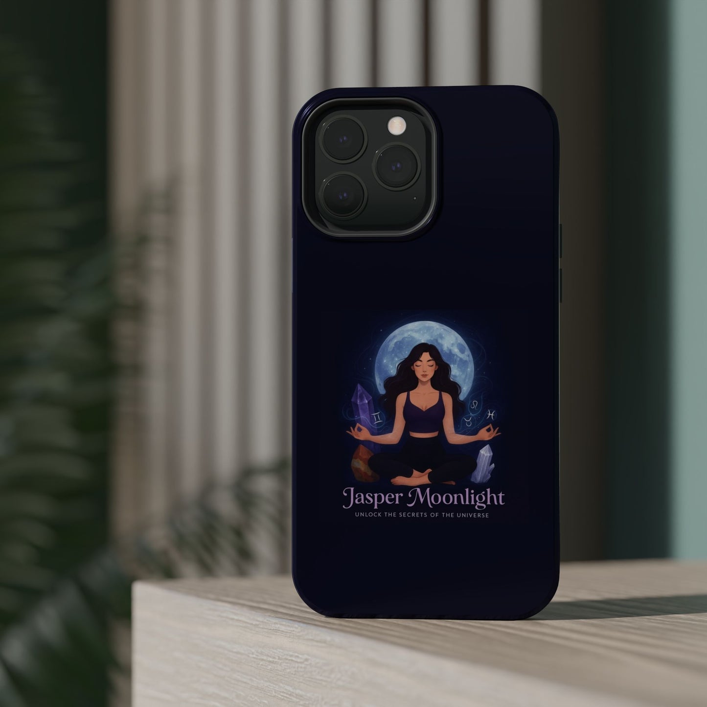 Moonlight Meditation Phone Case — Jasper Moonlight Spiritual Magnetic Impact-Resistant Case