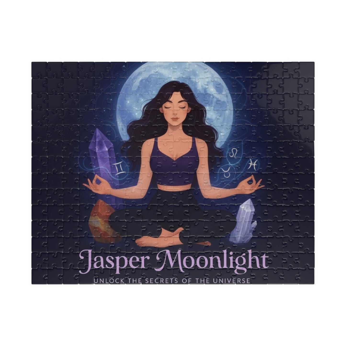 Moonlit Meditation Jigsaw Puzzle — Spiritual Crystal & Moon 252–1014 Piece
