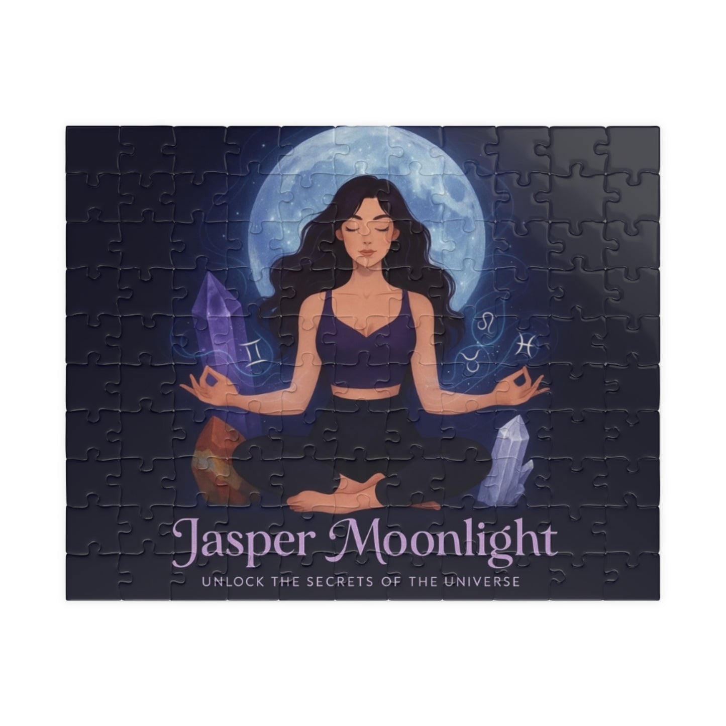 Moonlit Meditation Jigsaw Puzzle — Spiritual Crystal & Moon 252–1014 Piece