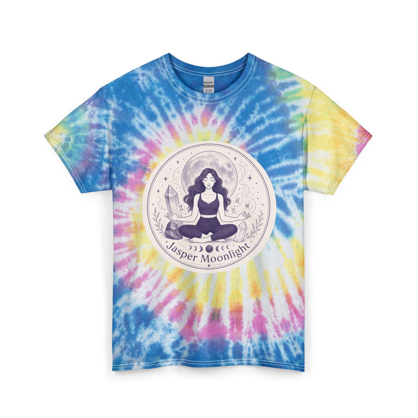 Moonlit Meditation Circle Tie-Dye Tee