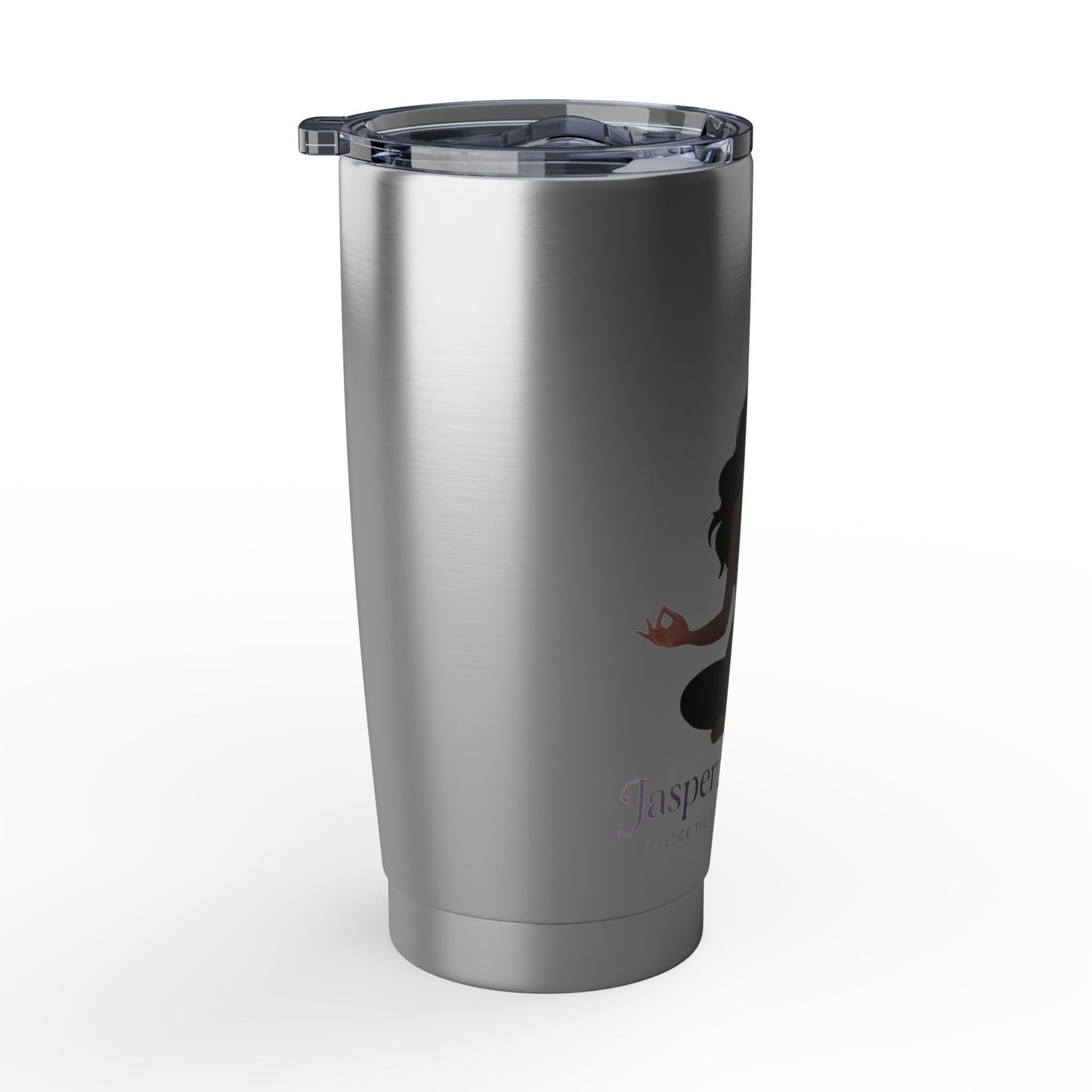 Moonlit Meditation 20oz Tumbler — Stainless Travel Mug for Yoga & Mindfulness