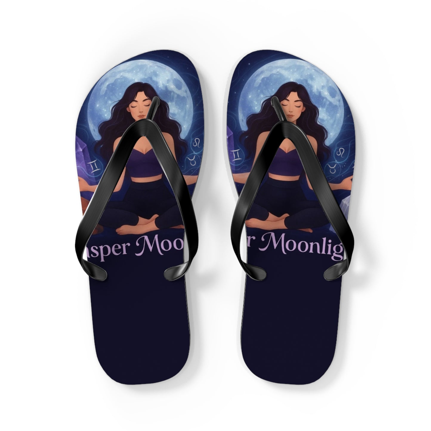 Moonlit Meditation Flip Flops — Whisper Moonlight Yoga Sandals