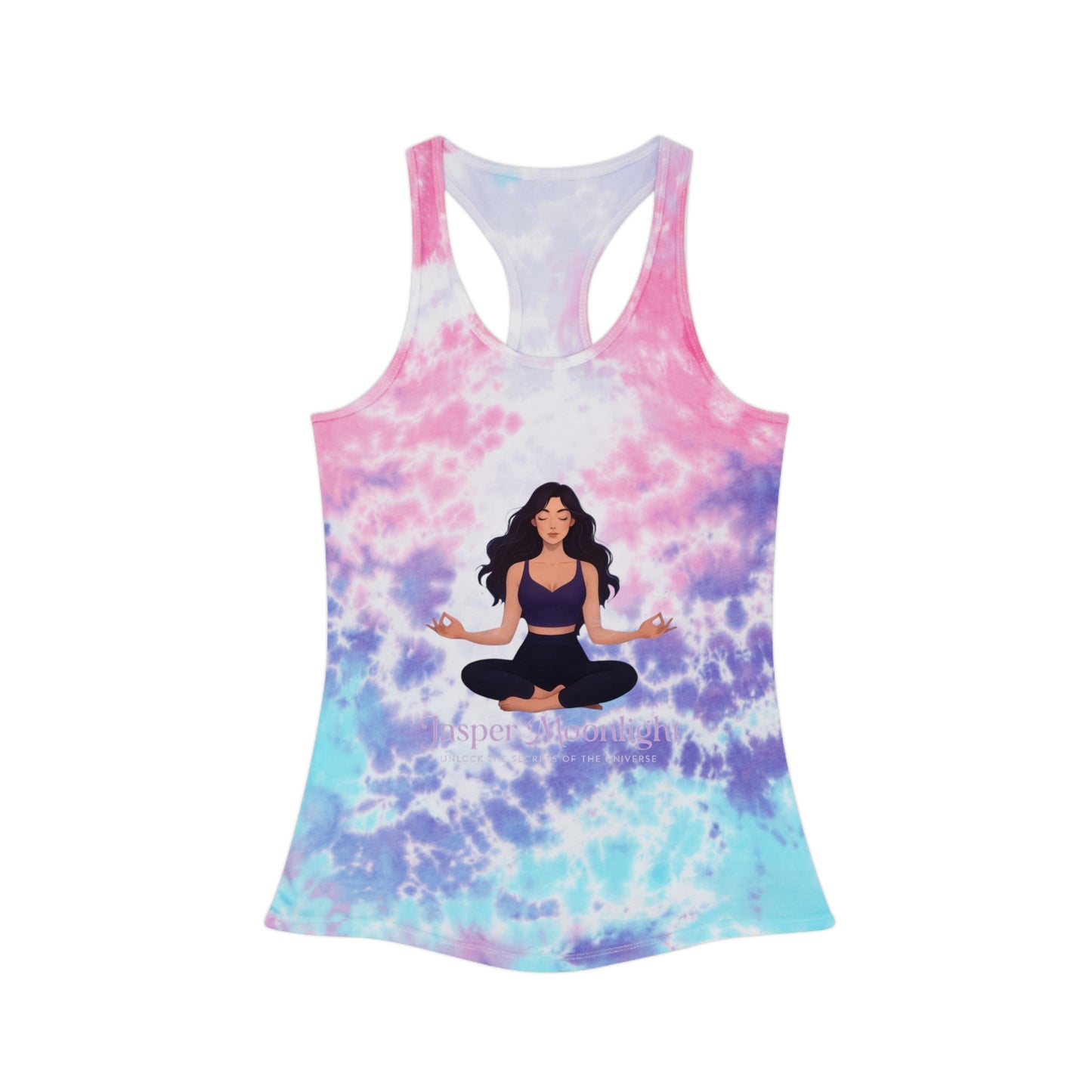 Meditation Goddess Tie-Dye Racerback Tank