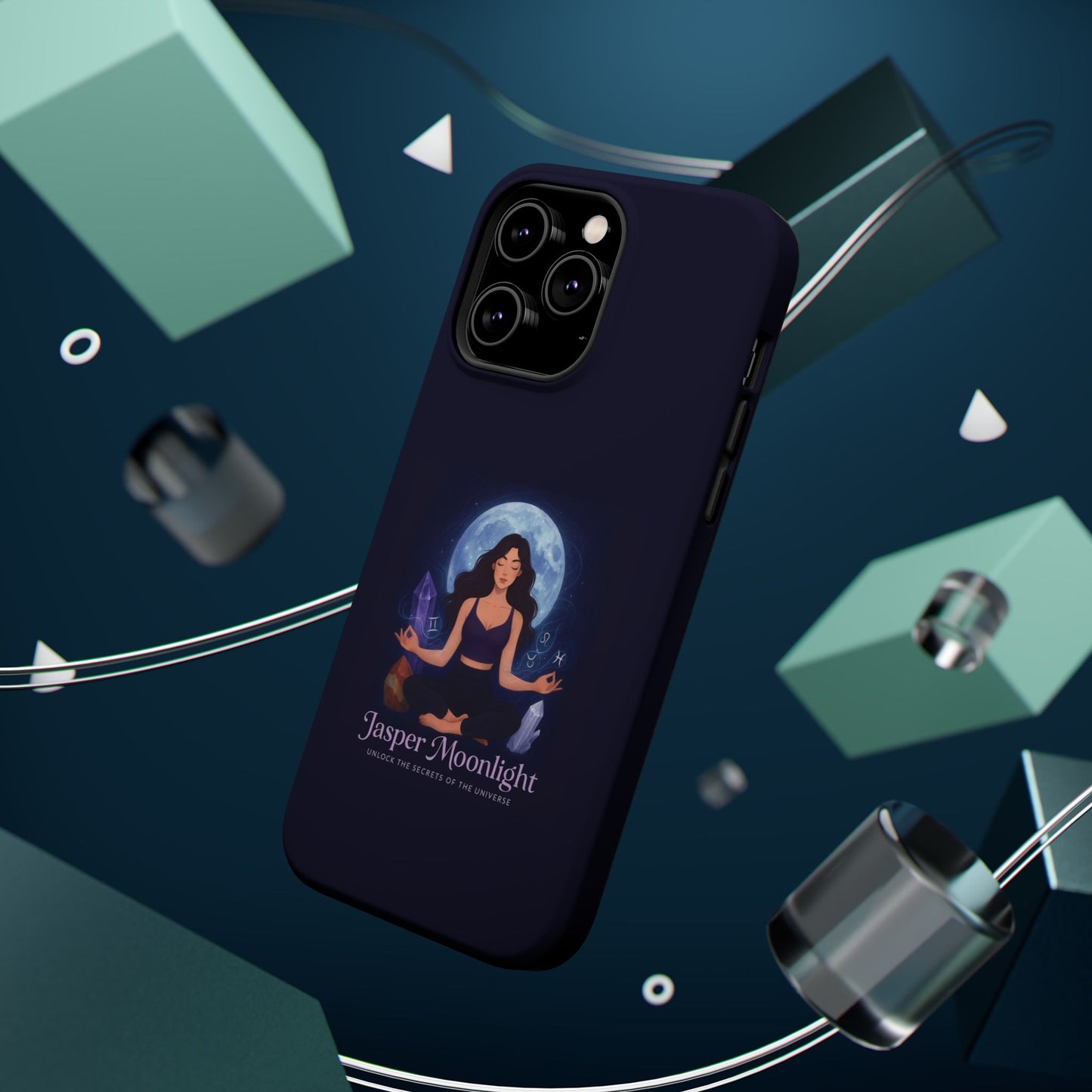 Moonlight Meditation Phone Case — Jasper Moonlight Spiritual Magnetic Impact-Resistant Case