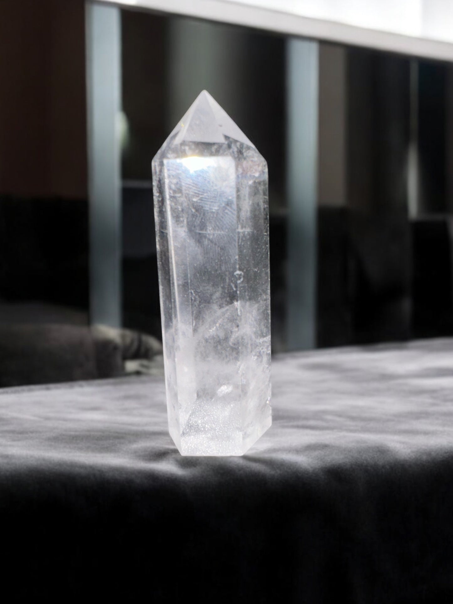 3.5” Clear Quartz Tower