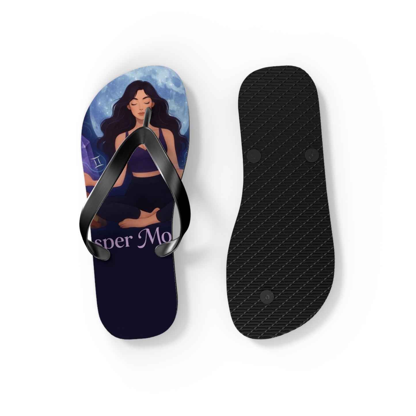 Moonlit Meditation Flip Flops — Whisper Moonlight Yoga Sandals