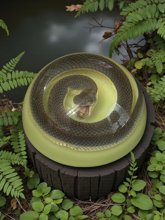 Northern Water Snake Resin Half Sphere