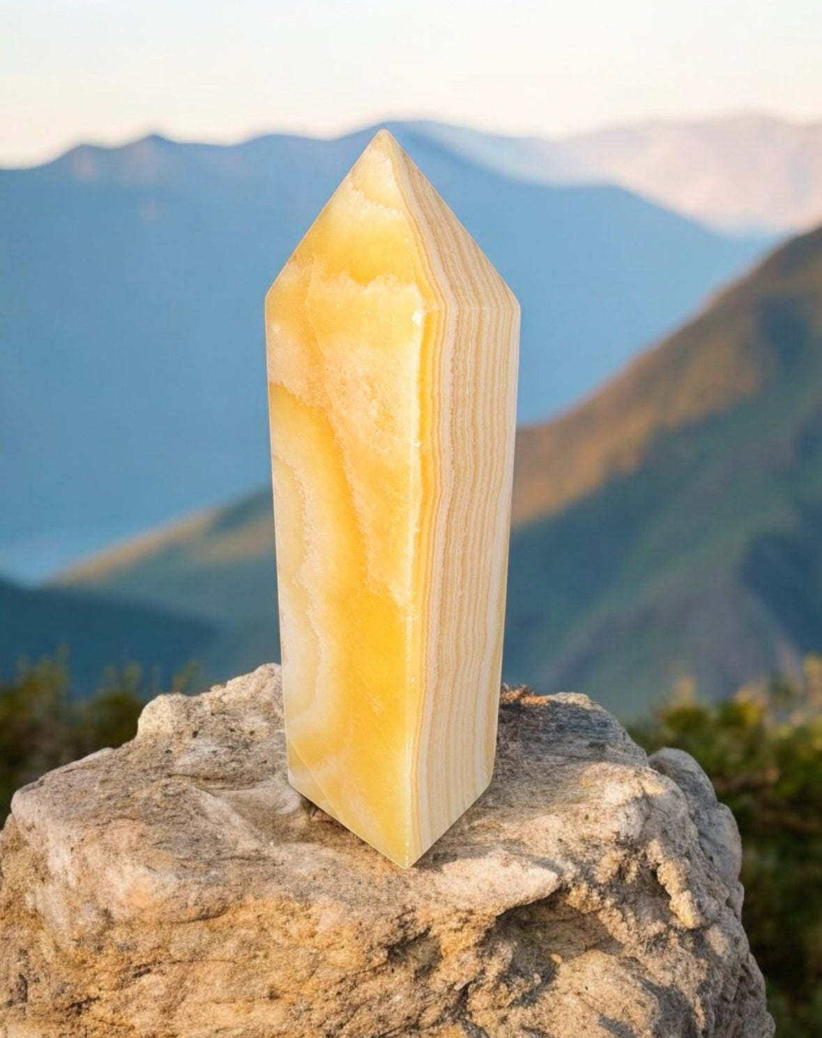 Yellow Calcite Tower