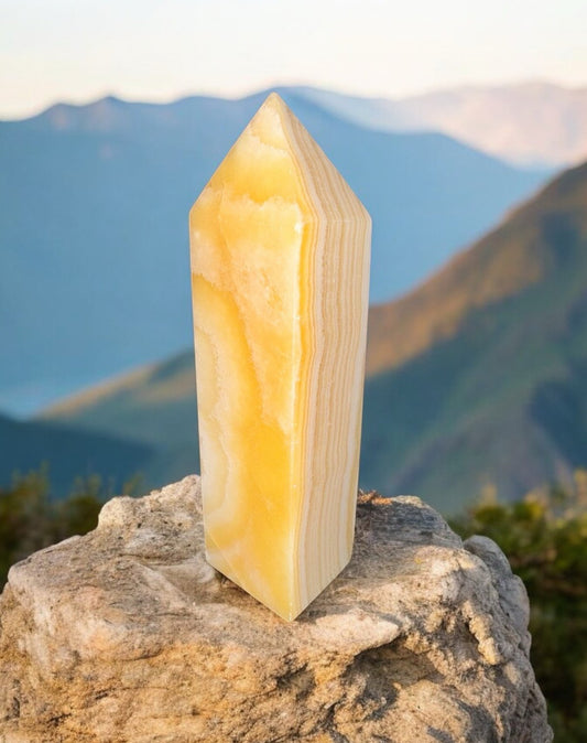 Yellow Calcite Tower