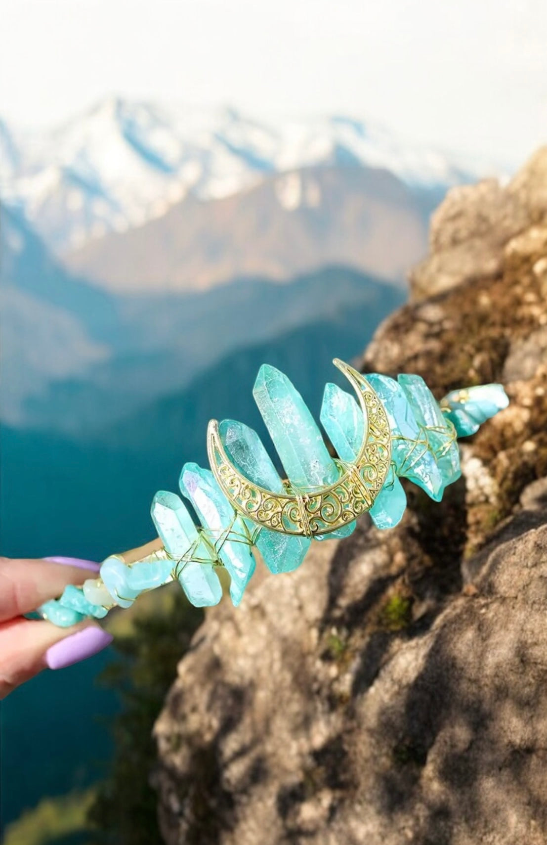 Turquoise Crystal Tiara *PREORDER*