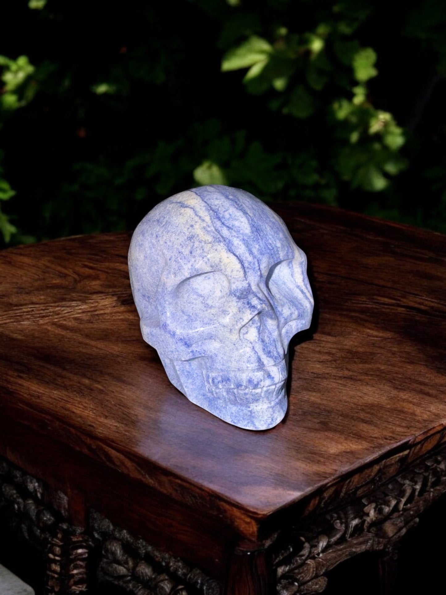 Blue Adventurine Skull