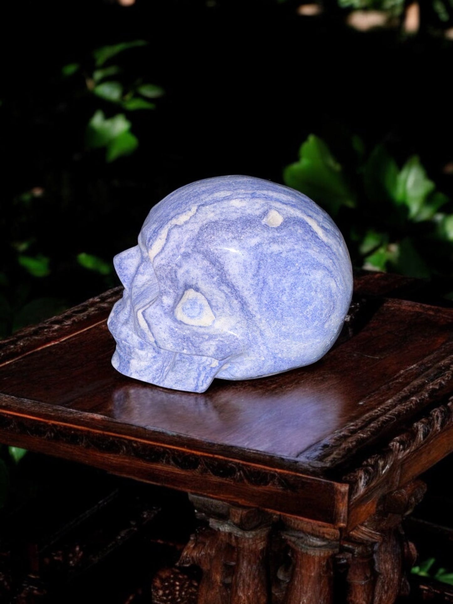 Blue Adventurine Skull