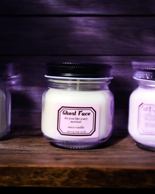 Ghost Face Soy Candle