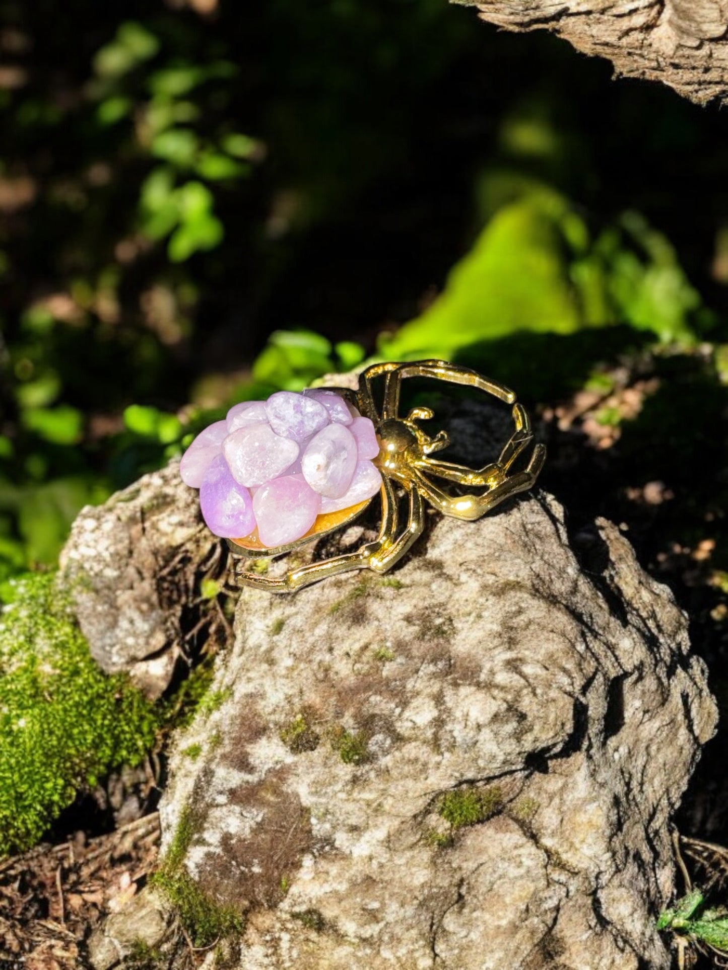 Lepidolite Gold Spider