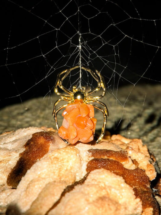 Carnelian Gold Spider