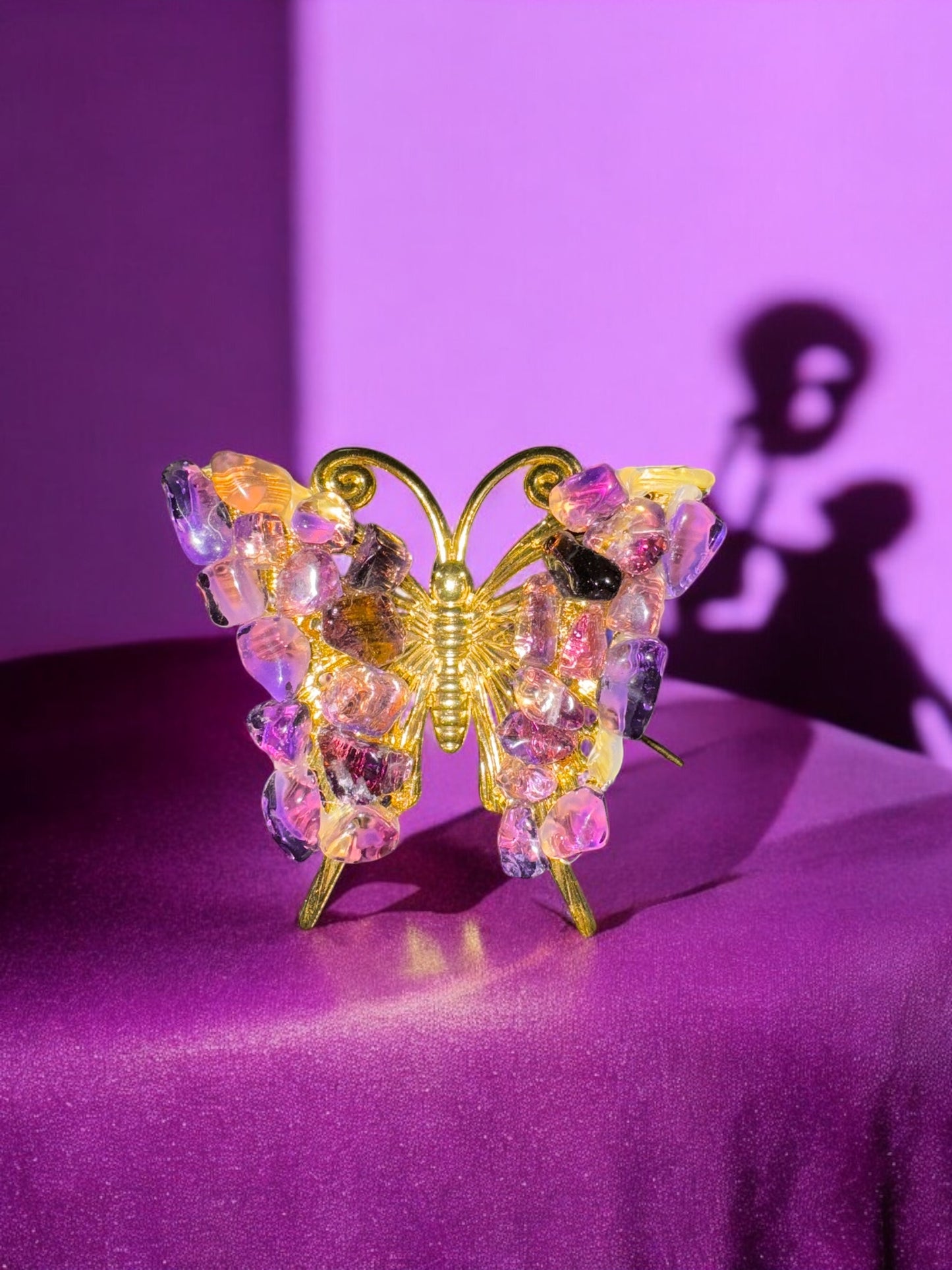 Amethyst Gold Butterfly