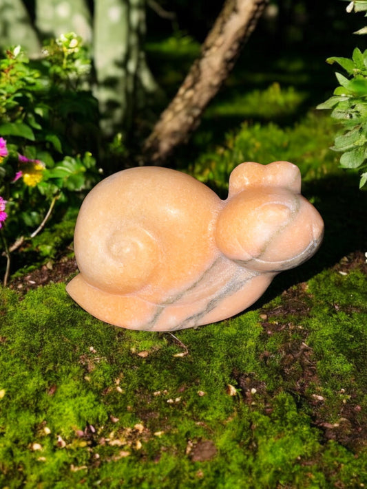 Orange Calcite Snail