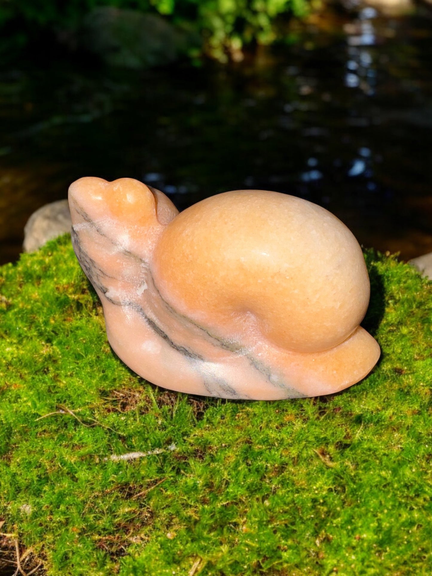 Orange Calcite Snail