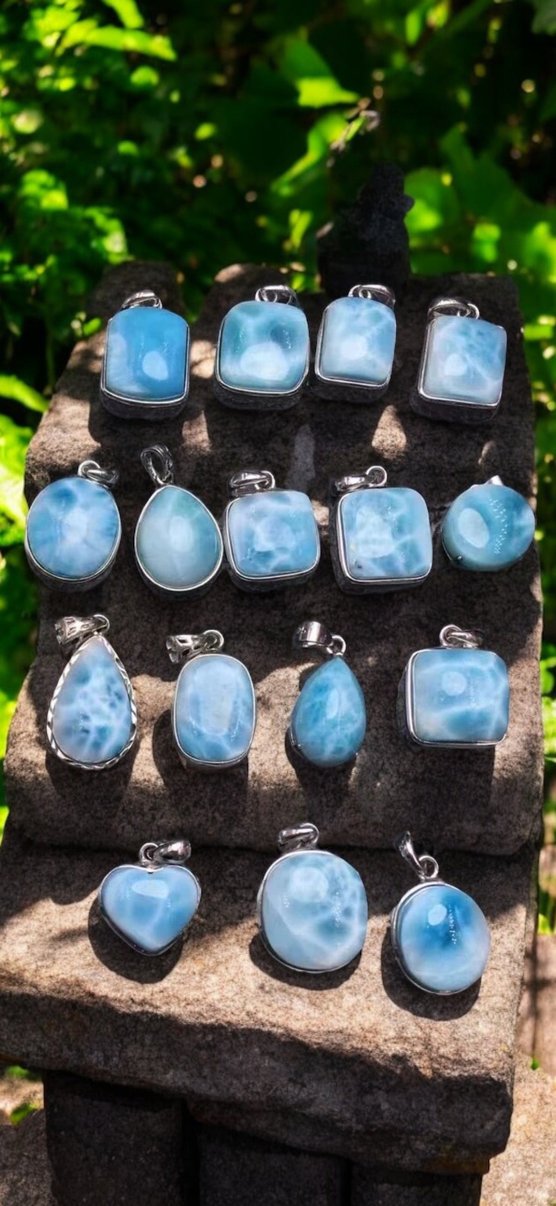 Larimar Pendant 925 Sterling Silver