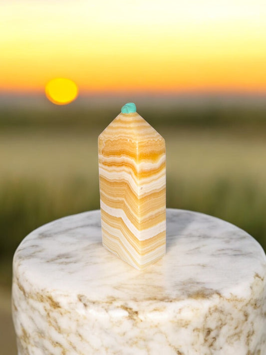 Yellow Calcite Tower