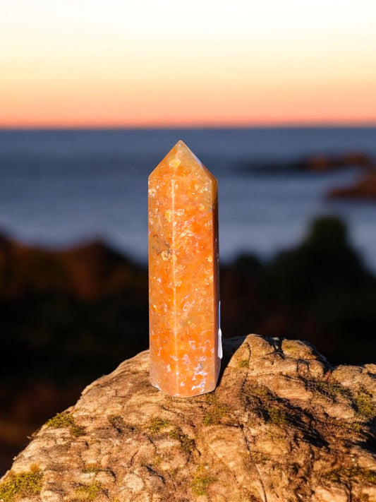 Orange Calcite Tower