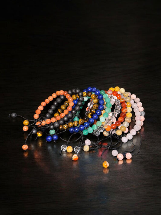 Adjustable Crystal Bead Bracelets