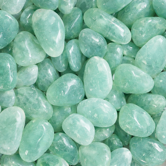 Green Rose Quartz Tumbles