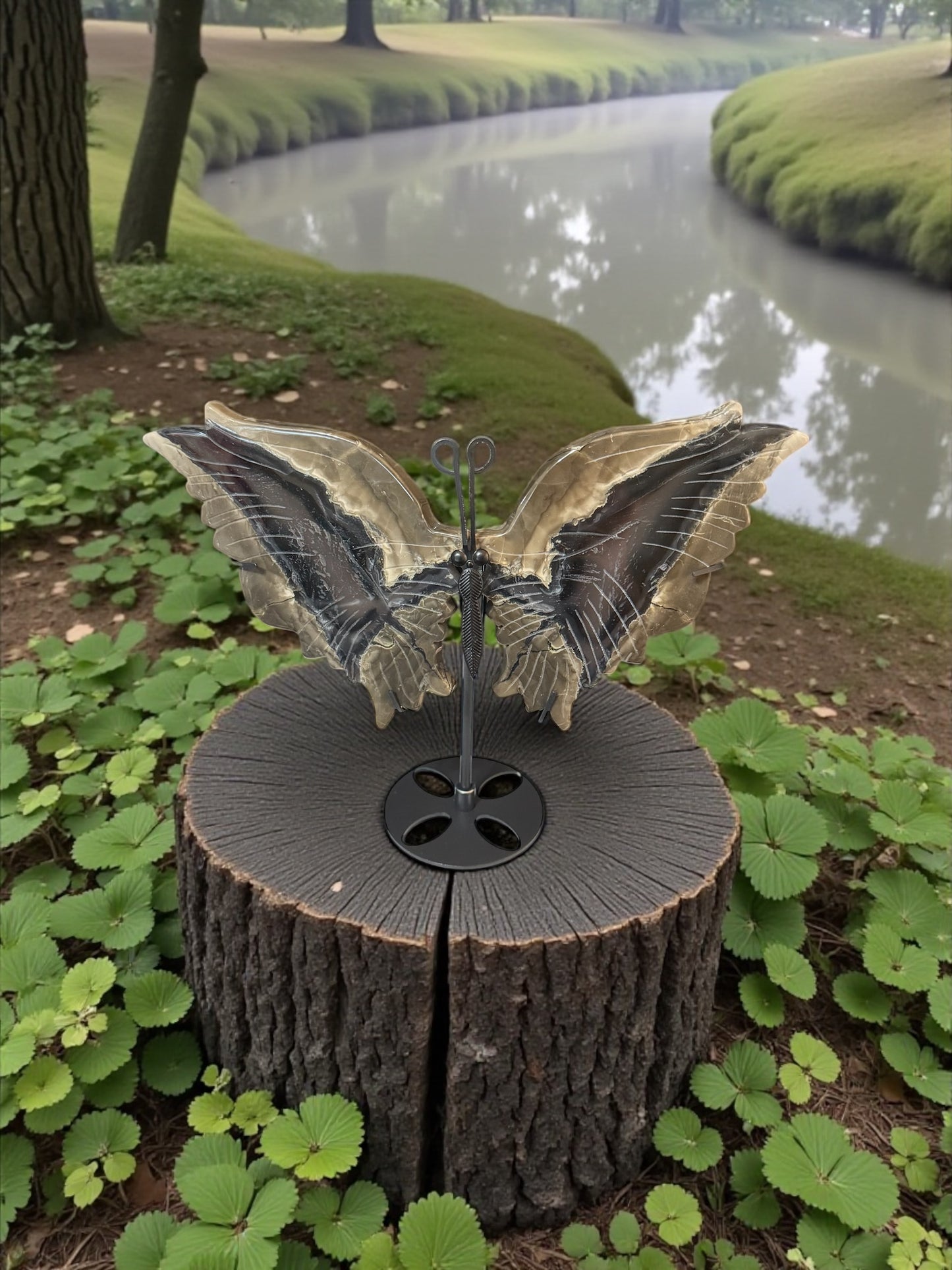 Large Volcano Agate Butterfly