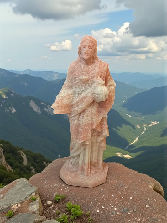 6” Pink Opal Jesus