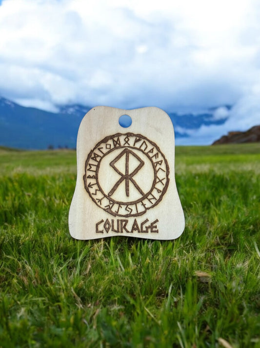 Courage Rune Hanging Decor