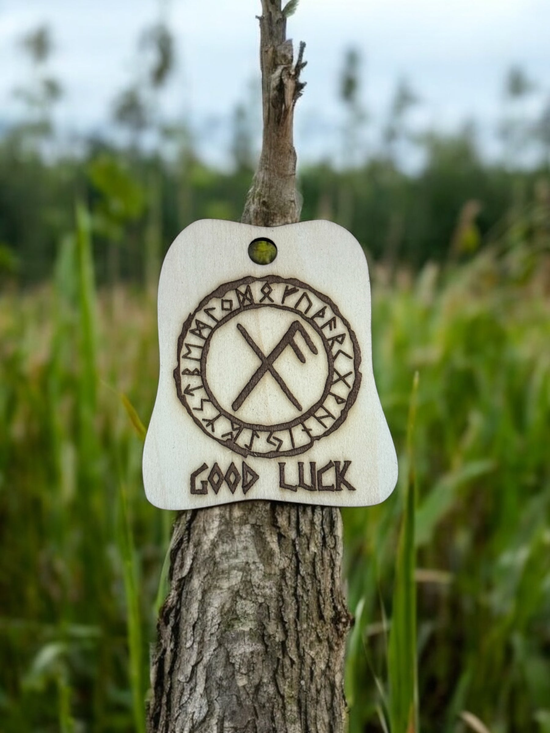 Good Luck Rune Hanging Decor | Jasper Moonlight