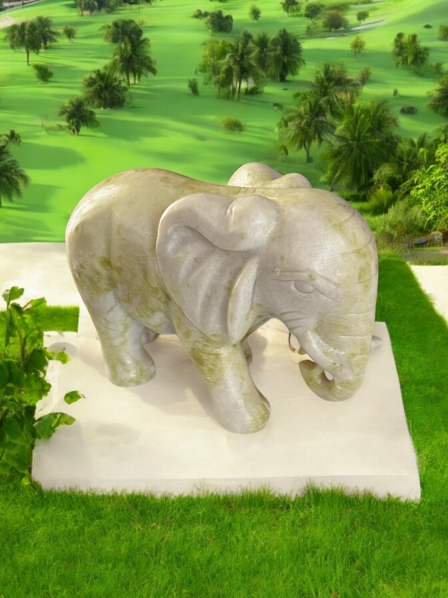 Large Cauliflower Jade Elephant *DISCOUNTED*