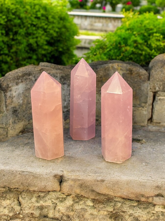 Small Rose Quartz Tower