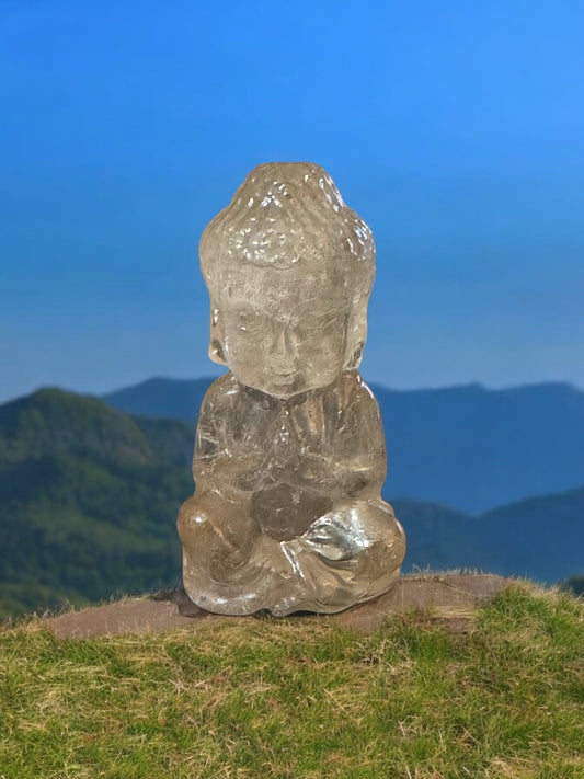 Smoky Quartz Buddha