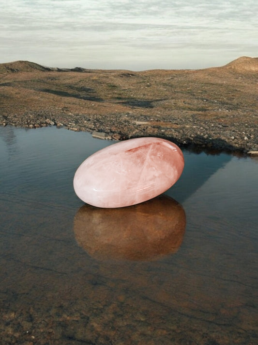 Rose Quartz Palm Stone