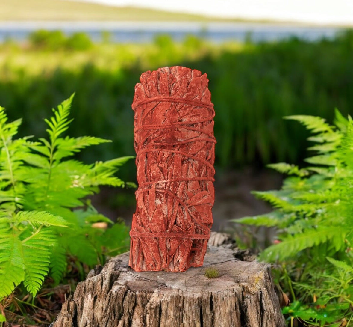 Dragons Blood 4" California Sage Herb Wand