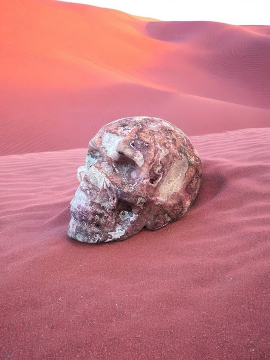 Purple Sphalerite Skull