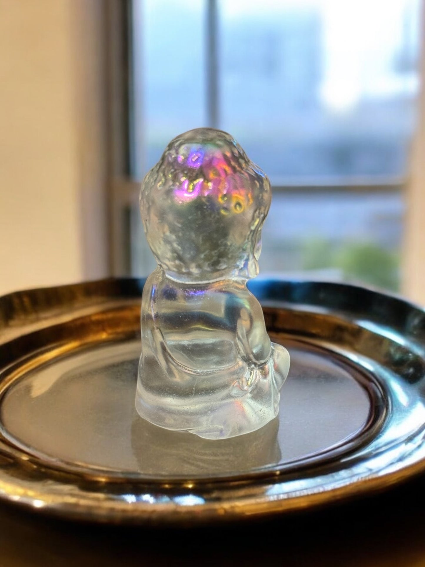 Angel Aura Quartz Buddha